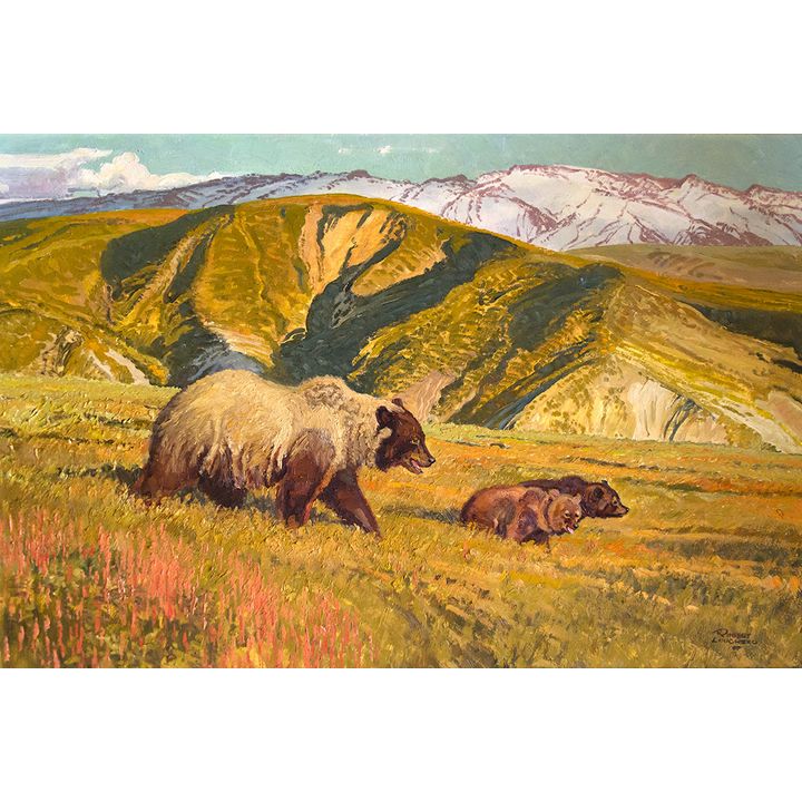 Robert Lougheed (1910-1982), Grizzly Country - Alaskan Toklat Grizzly