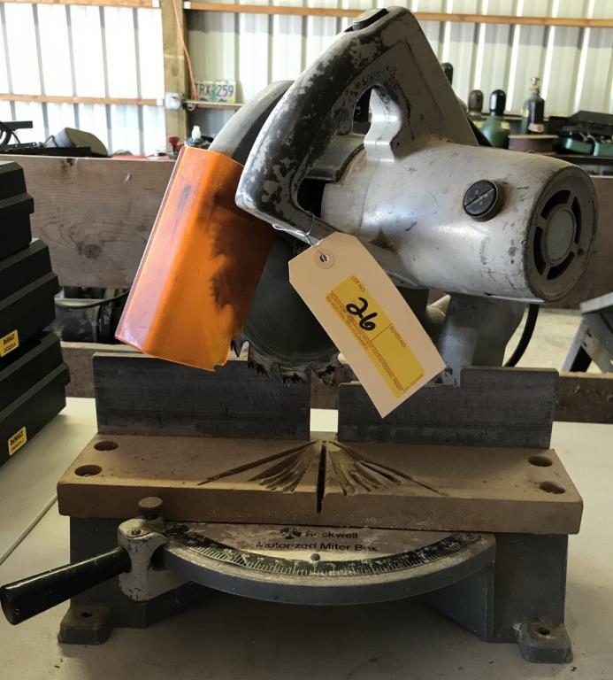 ROCKWELL MOTORIZED MITER BOX MODEL 34 