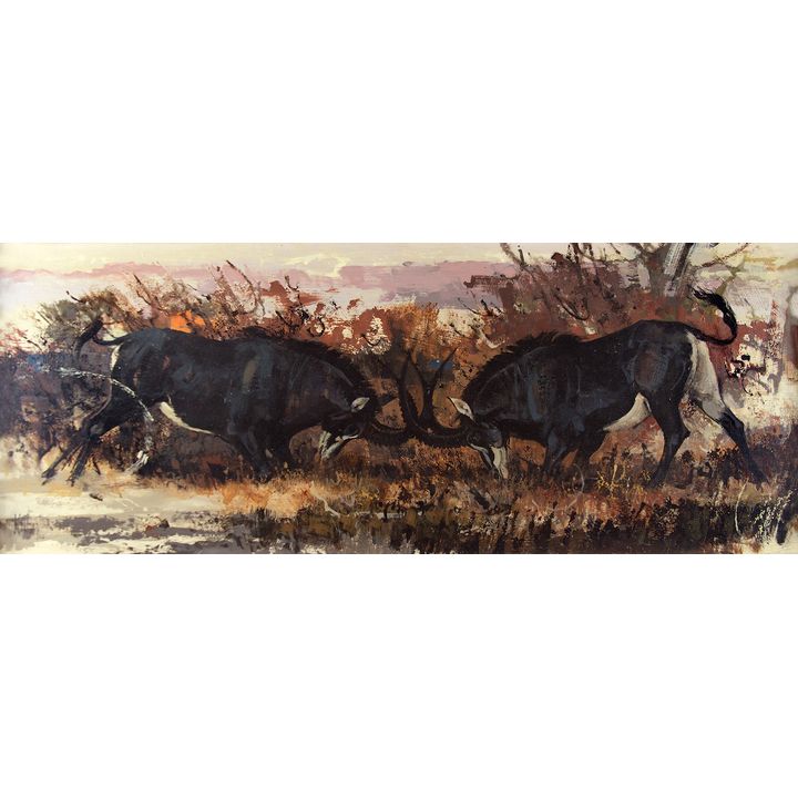 Bob Kuhn (1920-2007), Fighting Sables