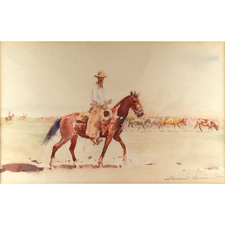 Edward Borein (1872-1945), Cattle Drive
