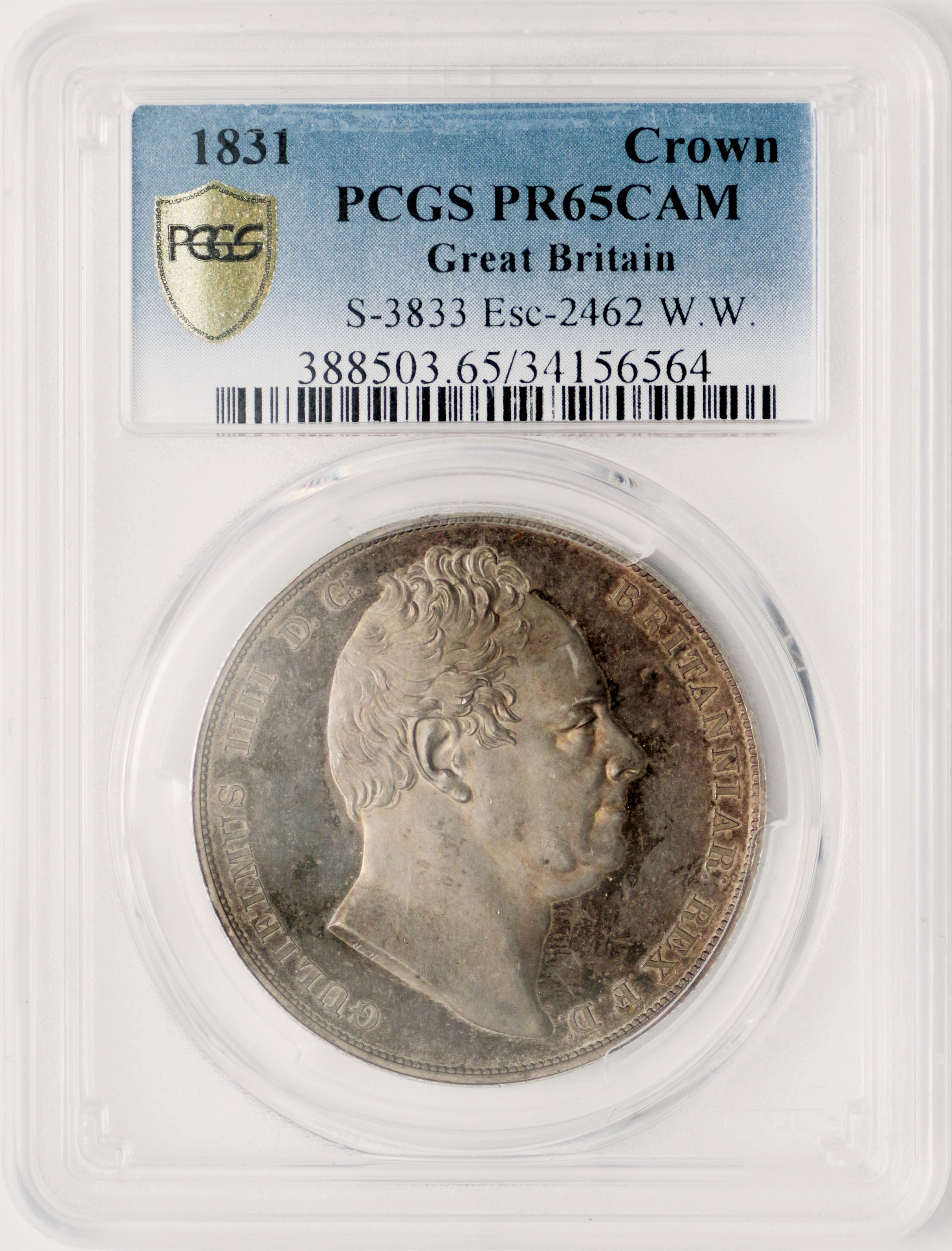 英国 (Great Britain) ウィリアム4世像 1クラウン銀貨 1831年
