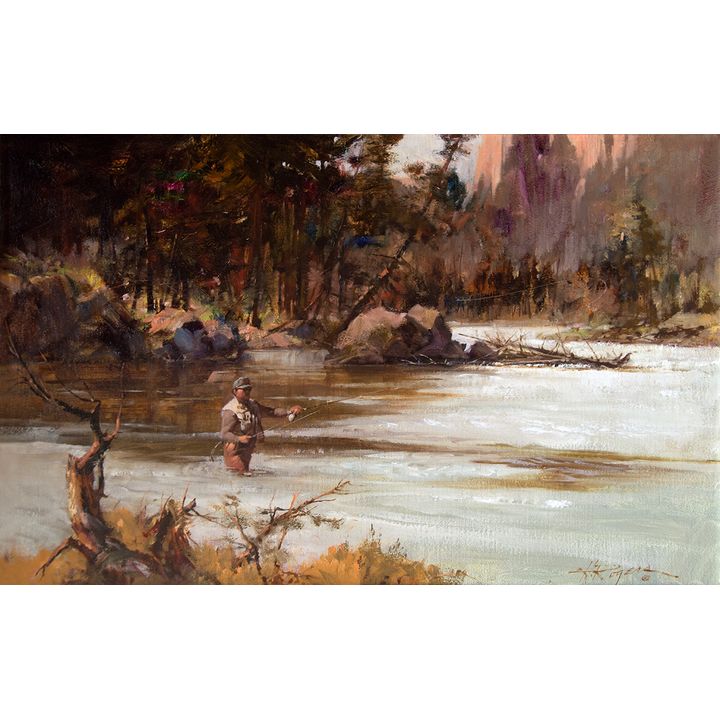 Howard Rogers (1932- ), Fishing in the High Country