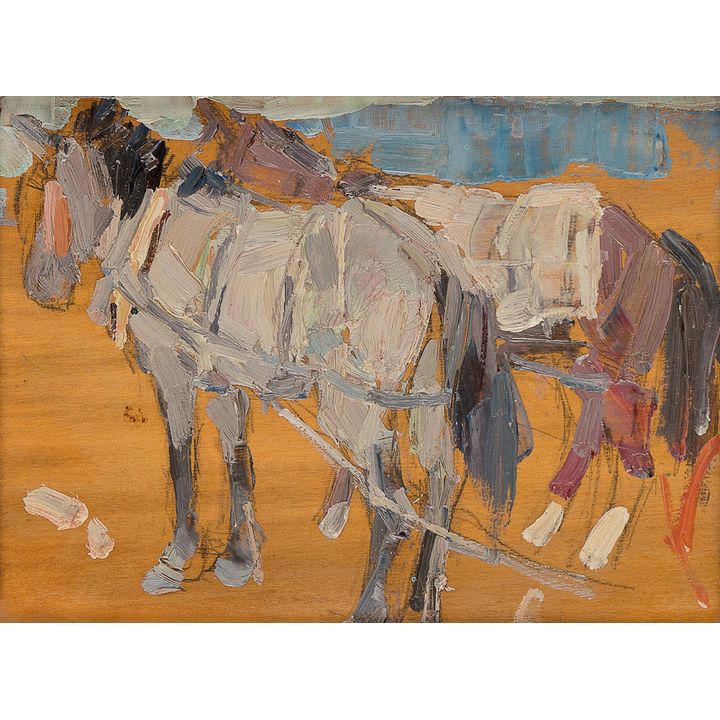 Leon Gaspard (1882-1964), Horses #6 - China