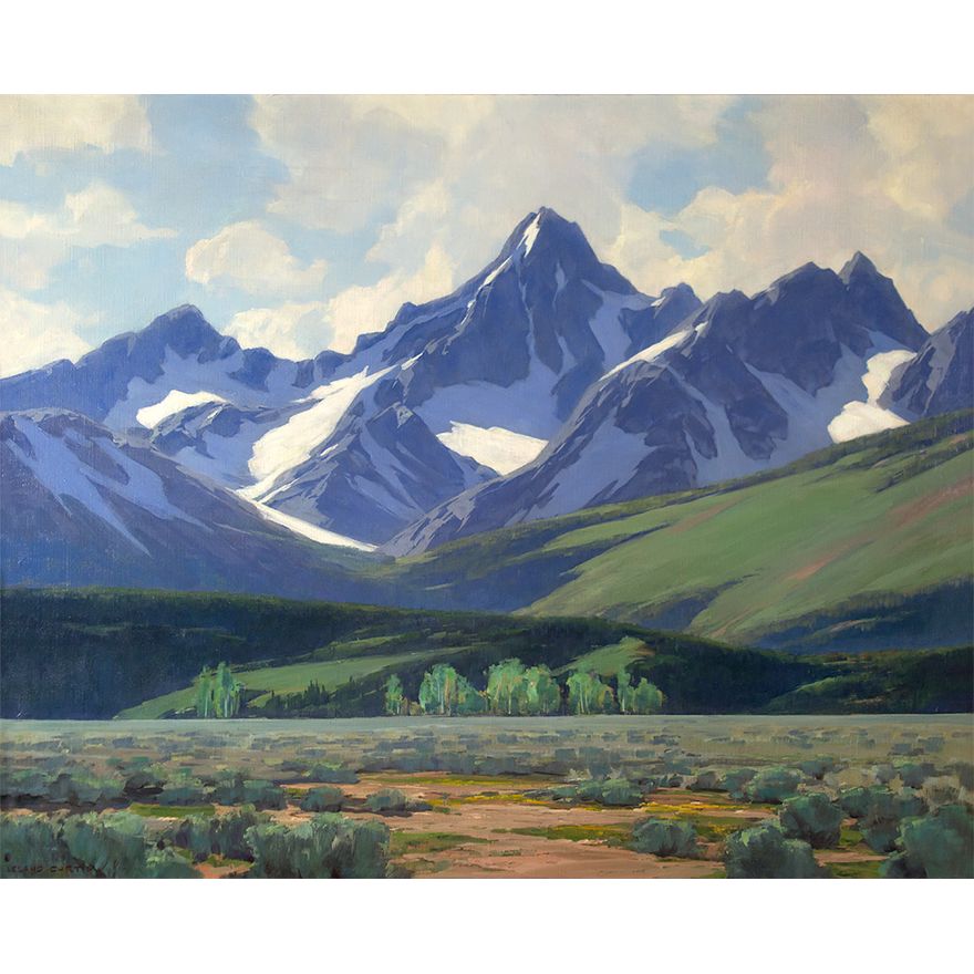 Leland Curtis (1897-1989), Tetons in Spring