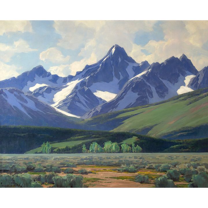 Leland Curtis (1897-1989), Tetons in Spring