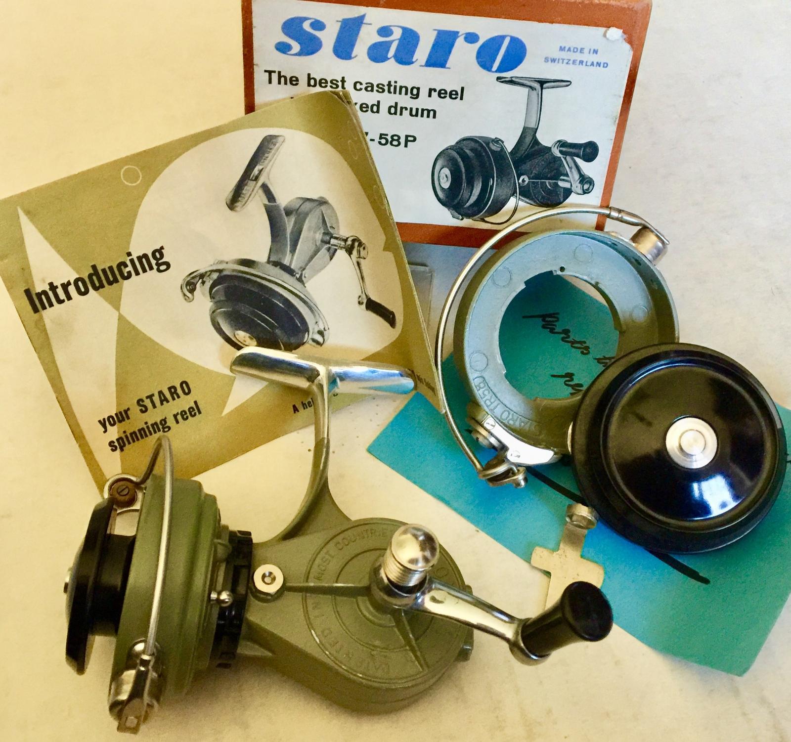 Swiss Staro#4758PD2 spinning reel,parts,tool,box