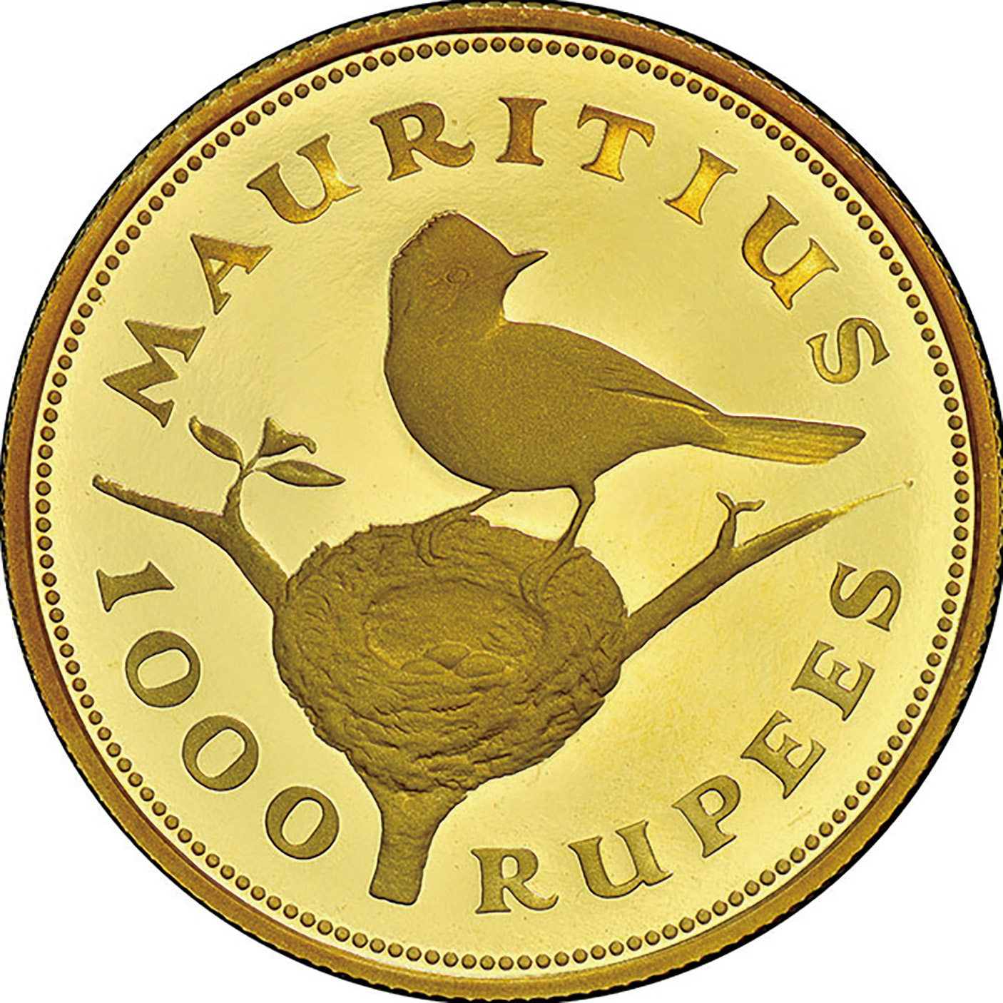 モーリシャス (Mauritius) 世界野生生物保護＜ひたき鳥図＞ 1000 ...