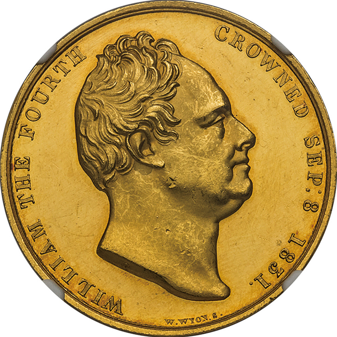 英国 (Great Britain) ウィリアム4世戴冠記念 金メダル 1831年