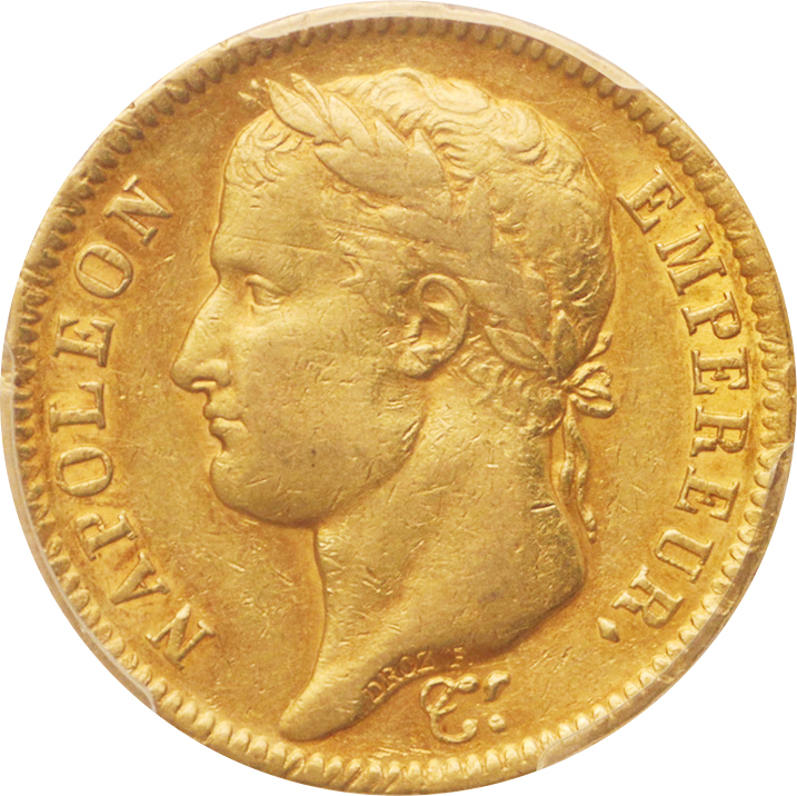 フランス/France ナポレオン1世 月桂冠像 40フラン金貨 1811年（A 