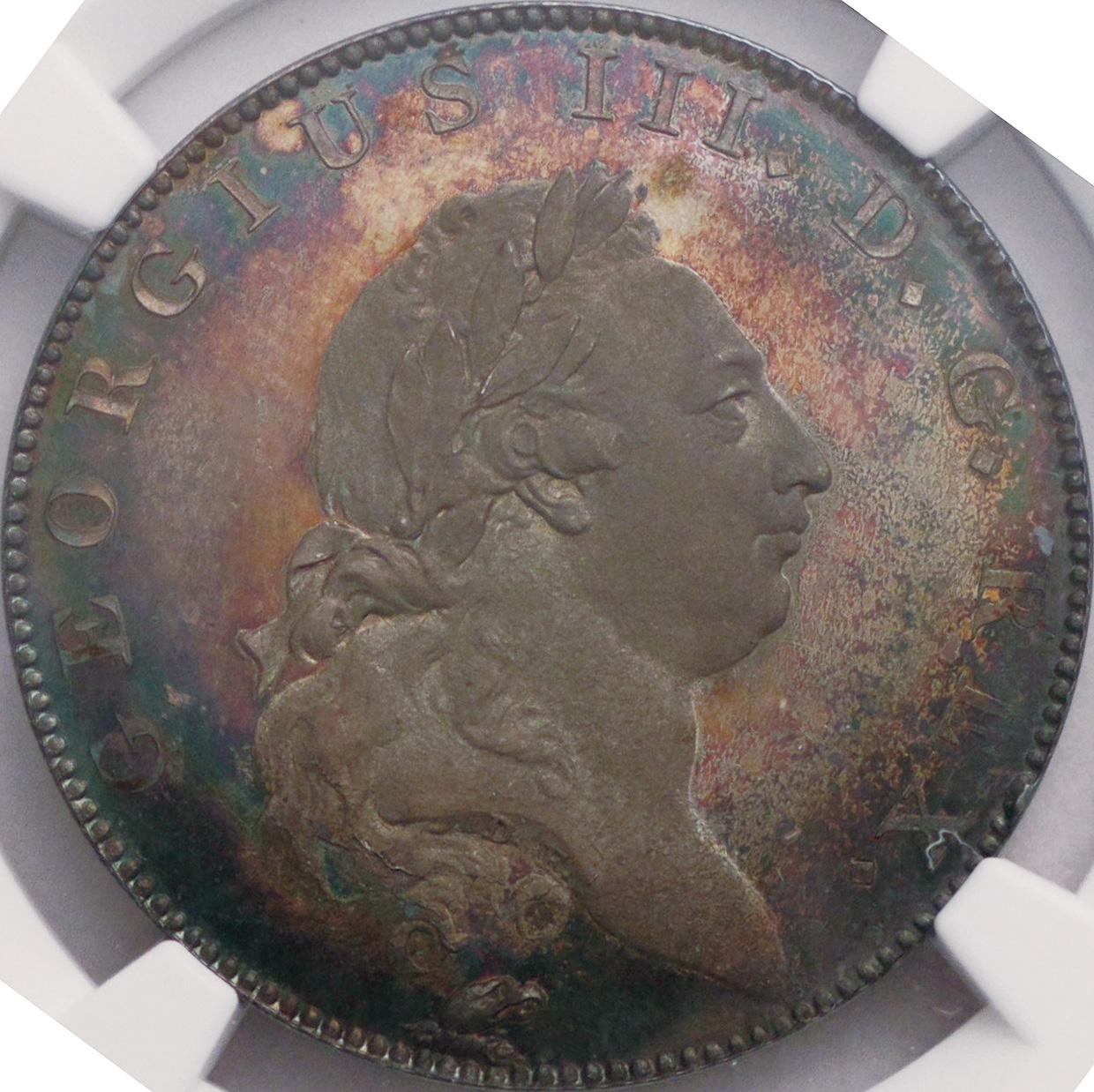 英国 (Great Britain) ウィリアム4世像 1/2ペニー銀打試鋳貨