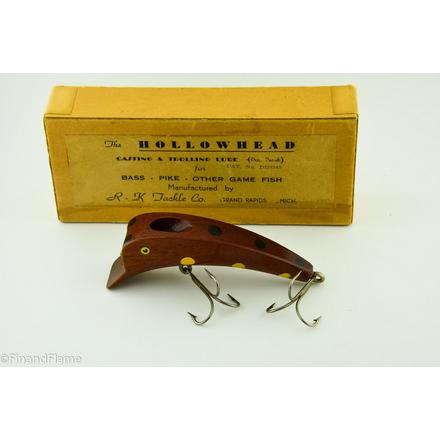 Vintage R-K Tackle Company Hollowhead Lure w Box
