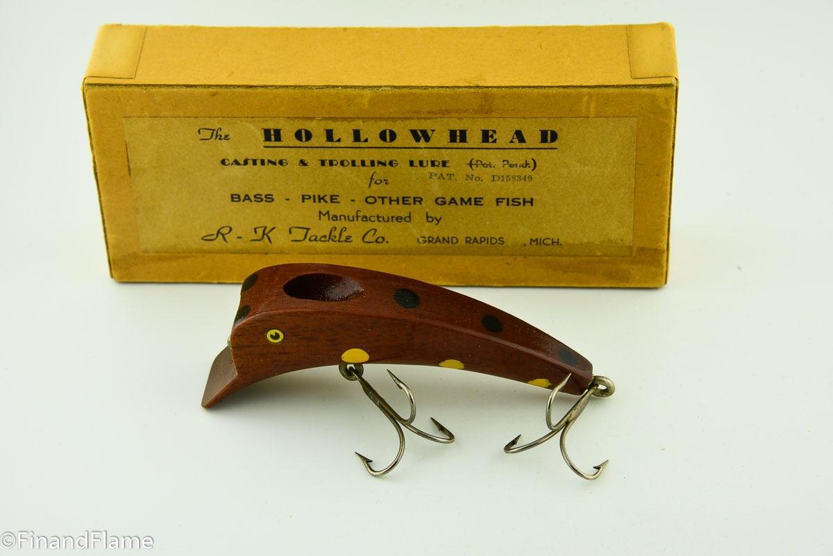 Vintage R-K Tackle Company Hollowhead Lure w Box