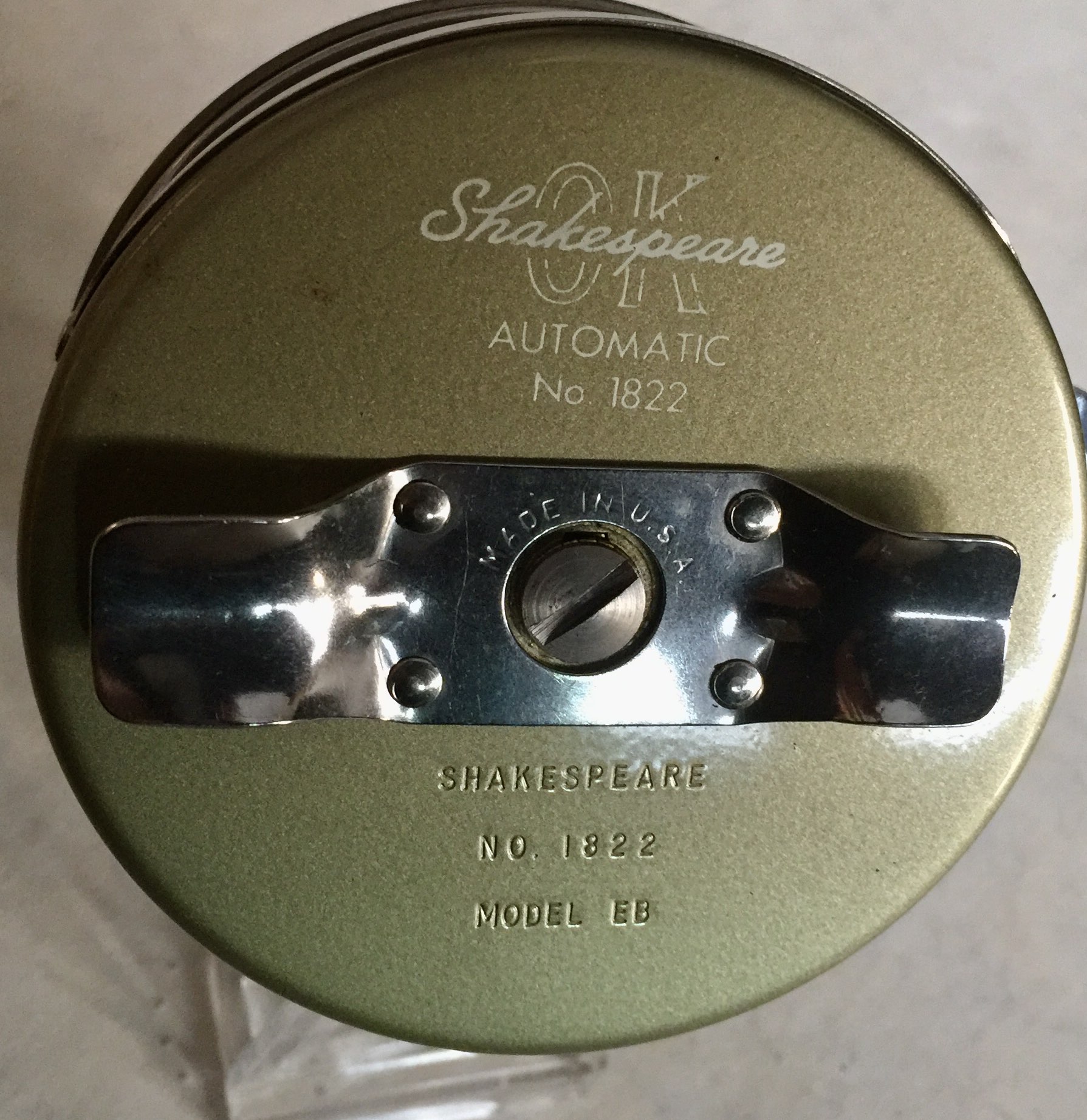 Shakespeare OK Automatic 1822 Model FF Horizontal Reel, Classic Fly Reels