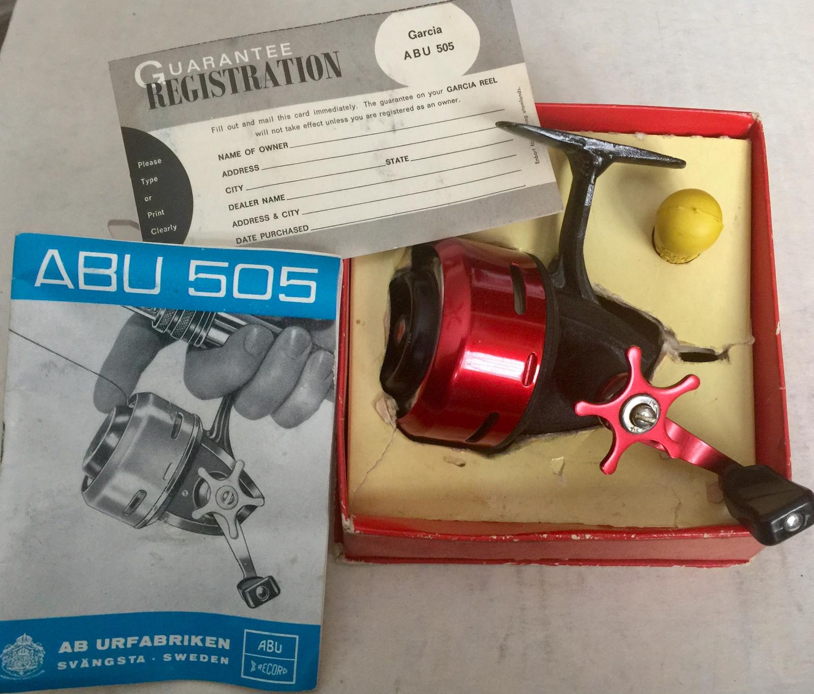 Abu Garcia auto spinning reel 505/box/papers
