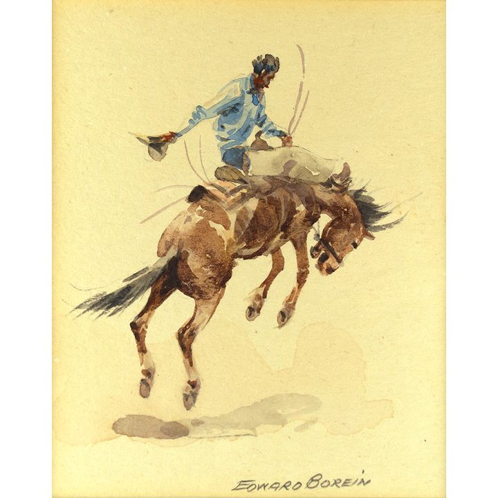 Edward Borein (1872-1945), Bronc Rider