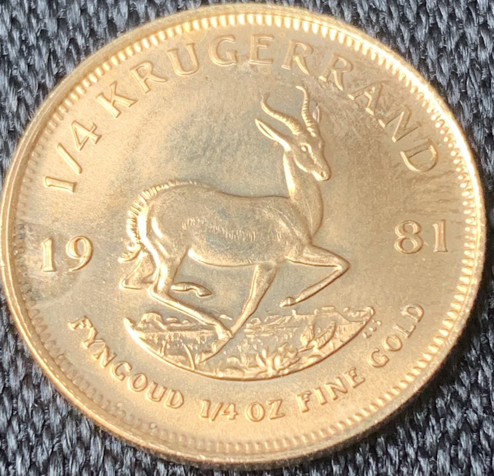 クルーガーランド金貨 1オンス 1981年製 南アフリカ共和国造幣局