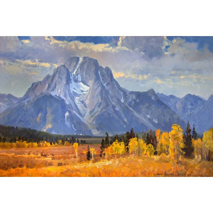 Jim Wilcox (1941- ), Autumn, Mount Moran