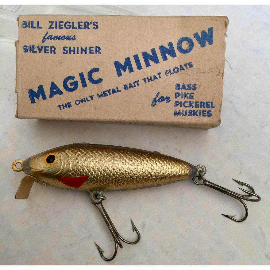 Bill Ziegler's Magic Minnow (metal) and box