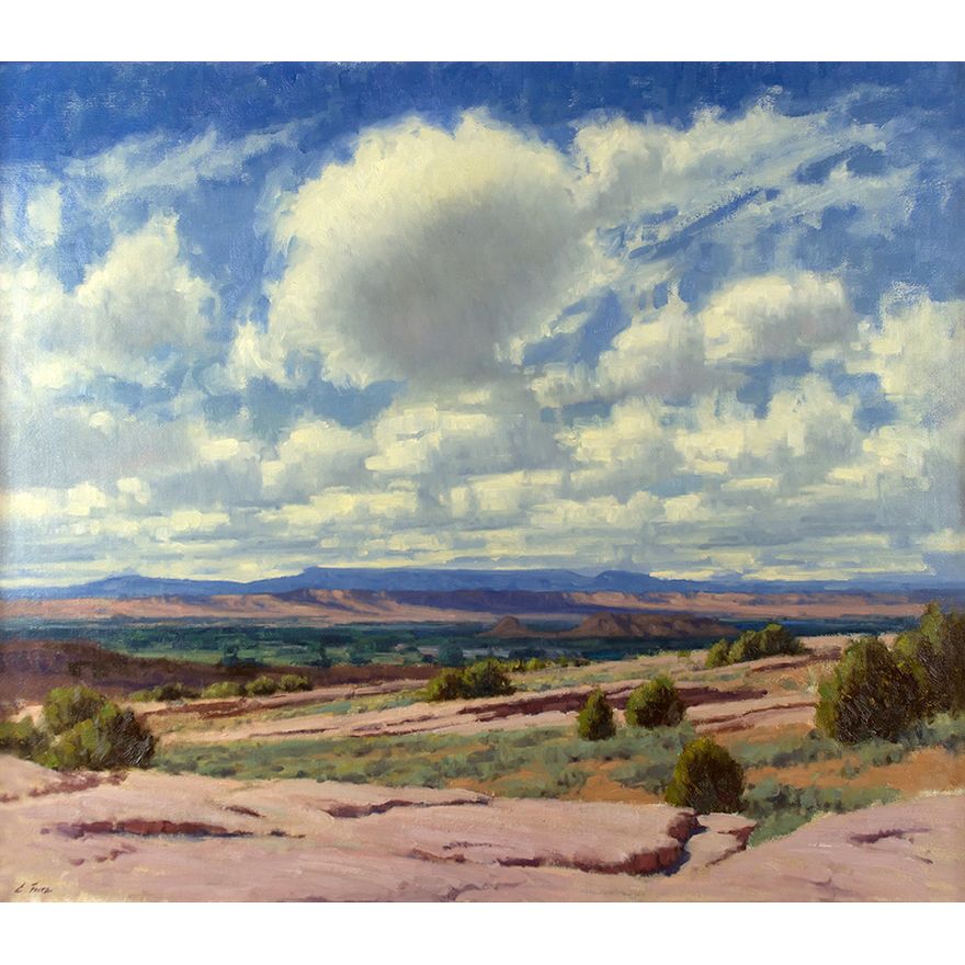 Charles Fritz (1955- ), Flying Clouds Over Chinle Wash