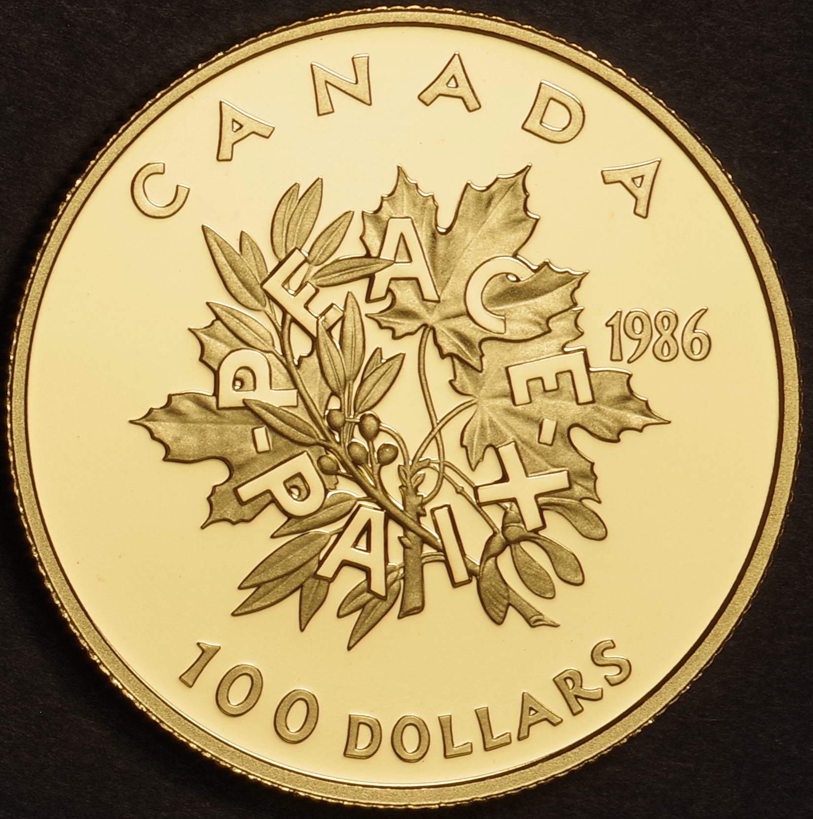 カナダ100ドル金貨 1987年 - コレクション