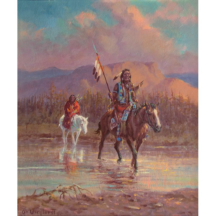 Olaf Wieghorst (1899-1988), Buck and Squaw