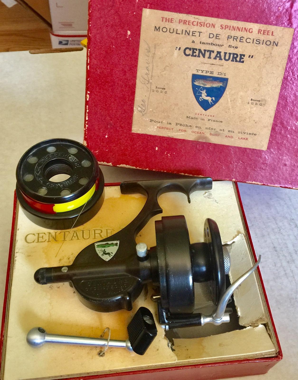 Rare “Centaure D/1”half bail/display box/spool