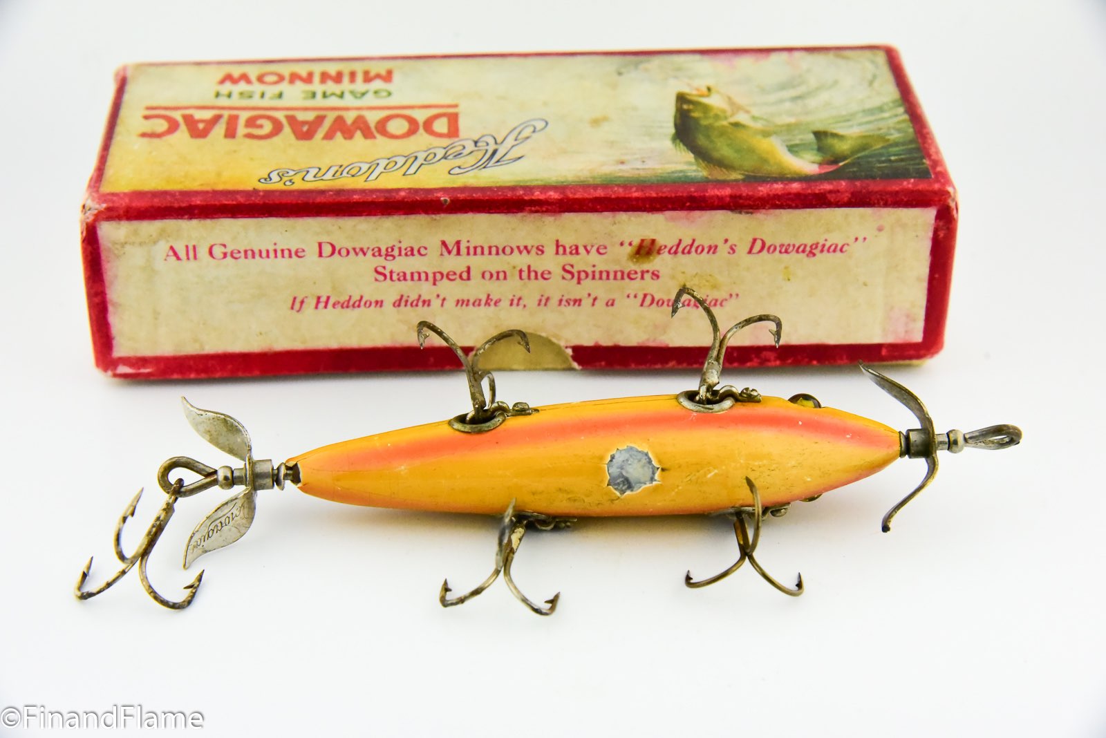Sold at Auction: Vintage Woods Expert 5-Hook Minnow Fishing Lure