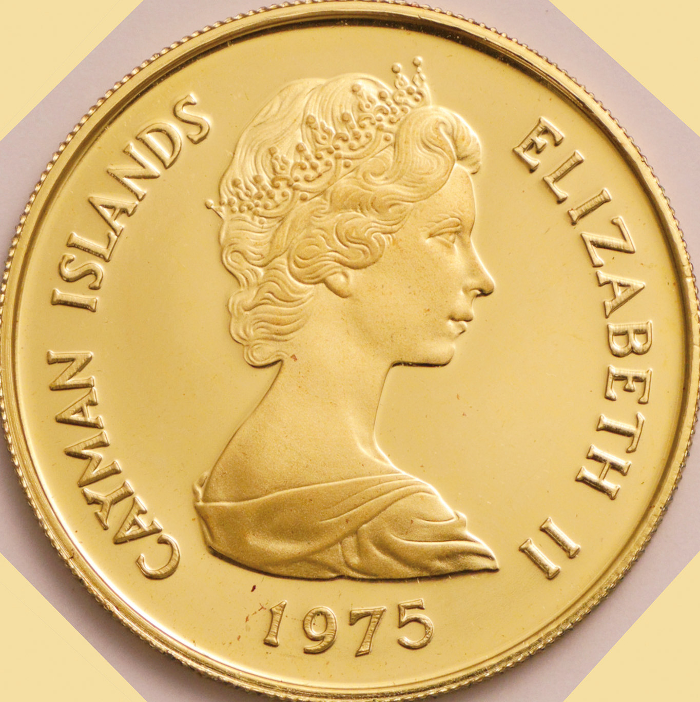 ケイマン諸島 (Cayman Islands) 英国歴代5女王 100ドル金貨 1975年 