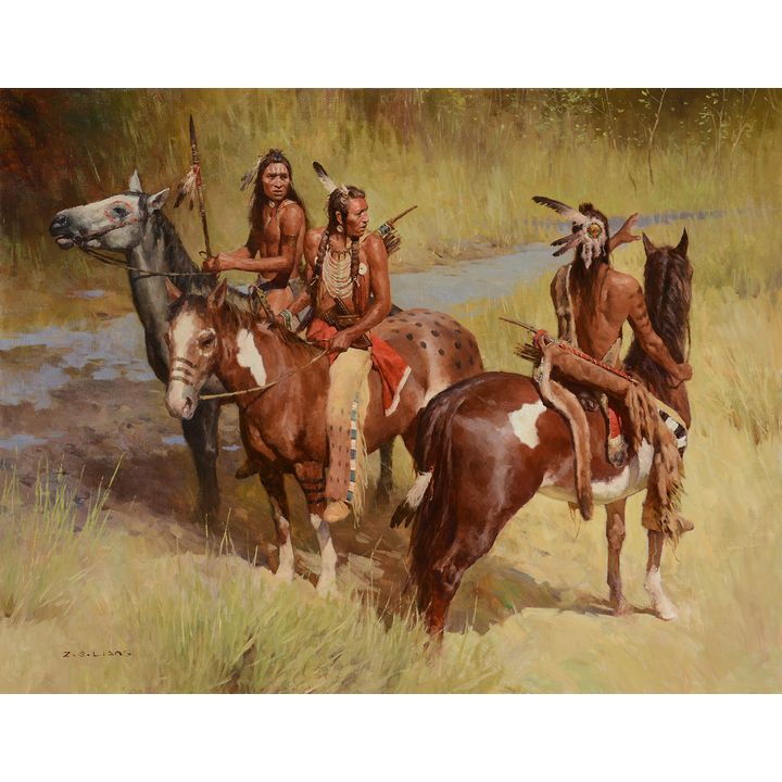 Z.S. Liang (1953- ), The Blue Coats are Coming this Way