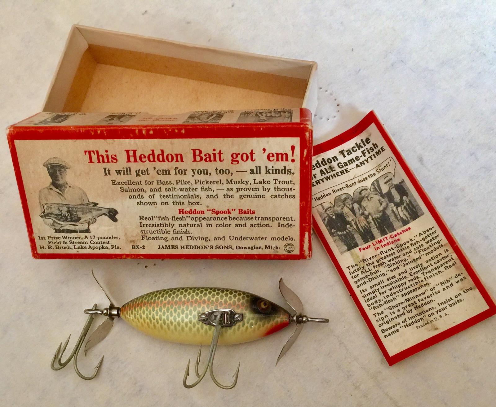Vintage 1937 HEDDON CATALOG ~ How to Catch More FISH!