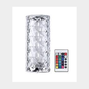 RGB Crystal Rose Atmosphere Table Lamp With Remote (SI LED 0154) S I Lifestyle|CHARGING PORT DAMAGED / NOT TESTED