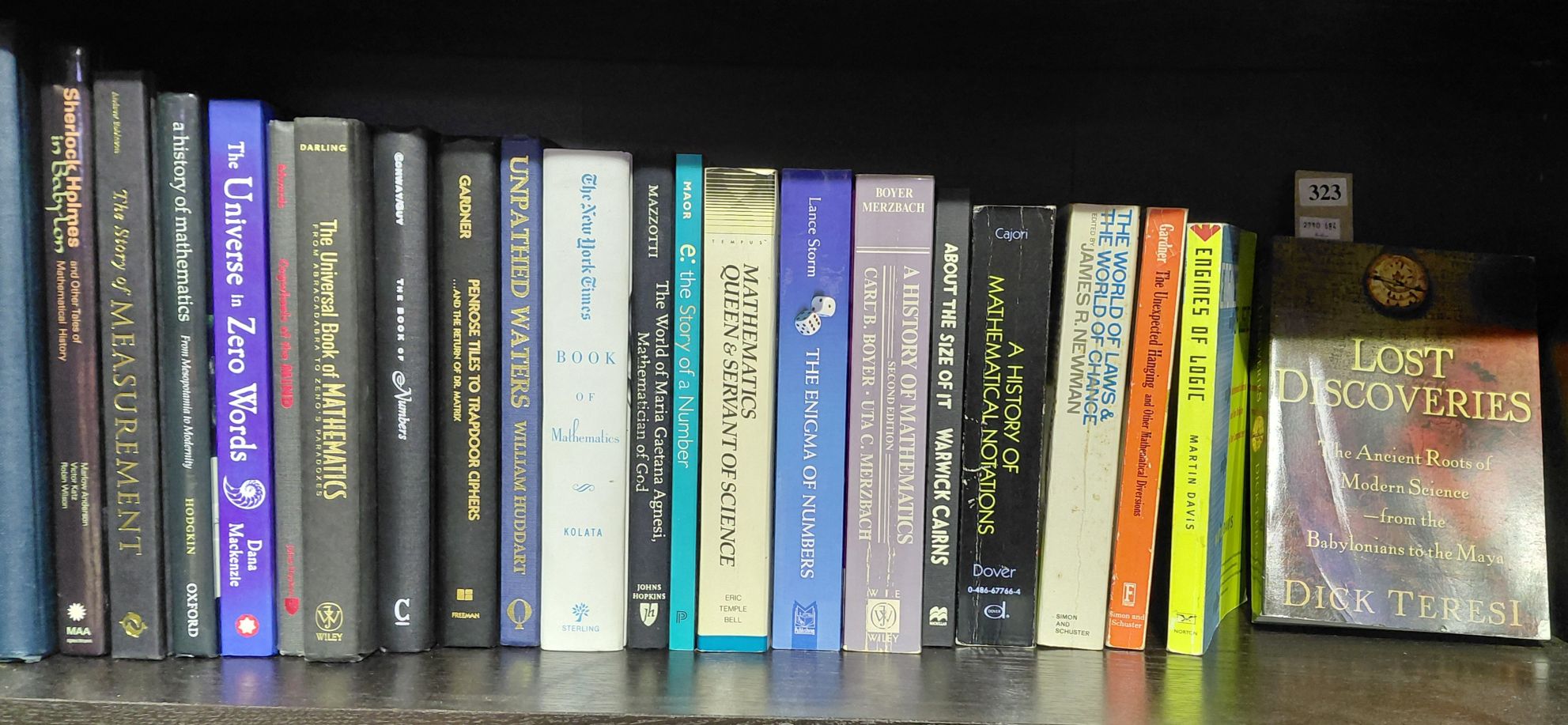 323 · BOOKS - MATHEMATICS AND HISTORY OF IT