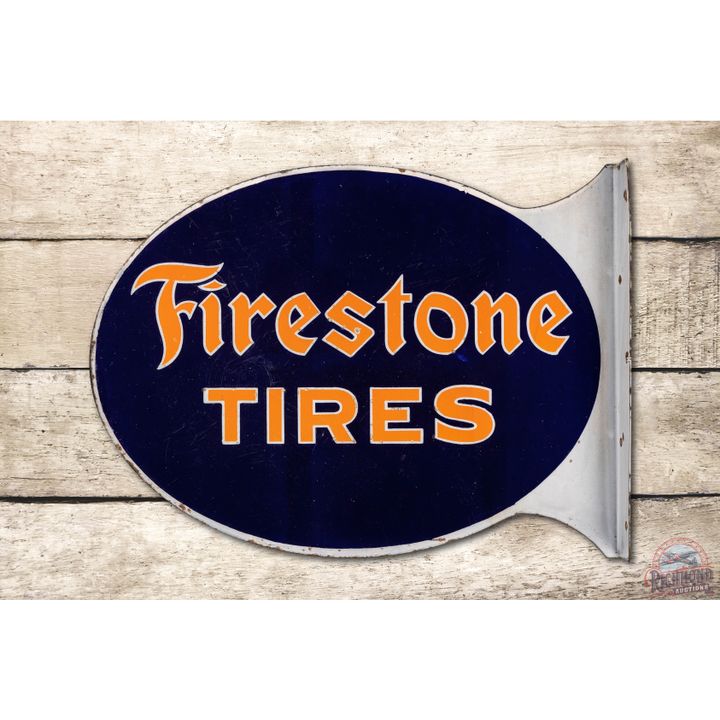 Firestone Tires Porcelain Flange Sign