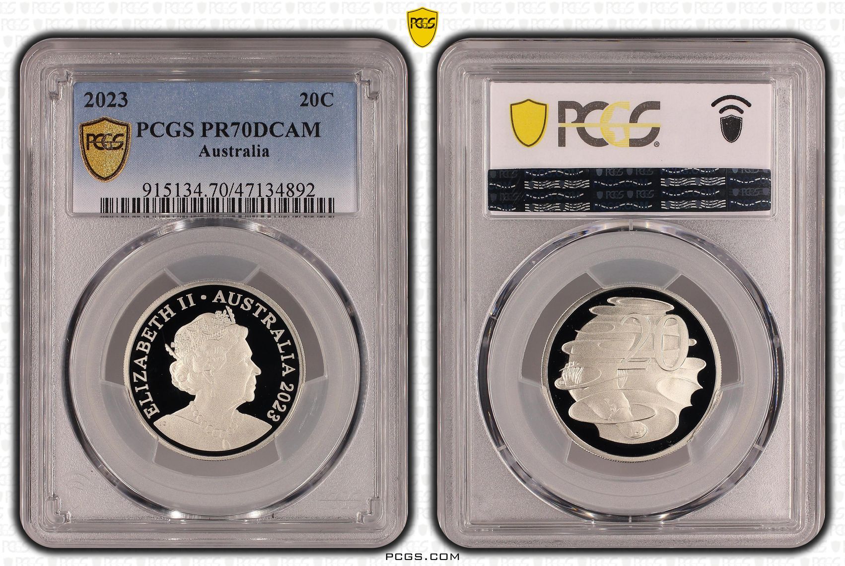 Twenty Cent, 2023, PCGS PR70DCAM