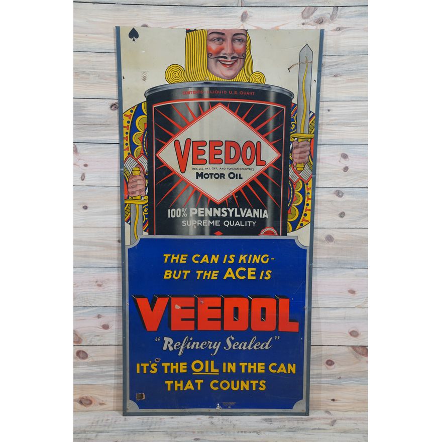 Veedol Motor Oil "Refinery Sealed" Single Sided Sign TAC 6