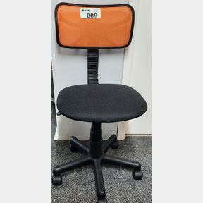 REEM - TASK TYPIST AND STUDY CHAIR - ORANGE BLACK