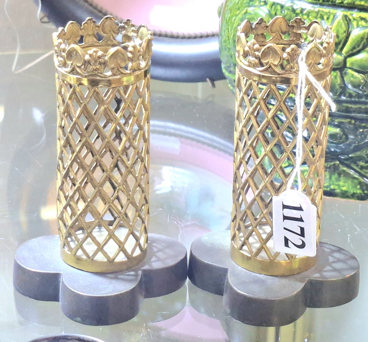 1172 · ANTIQUE SPILL VASES