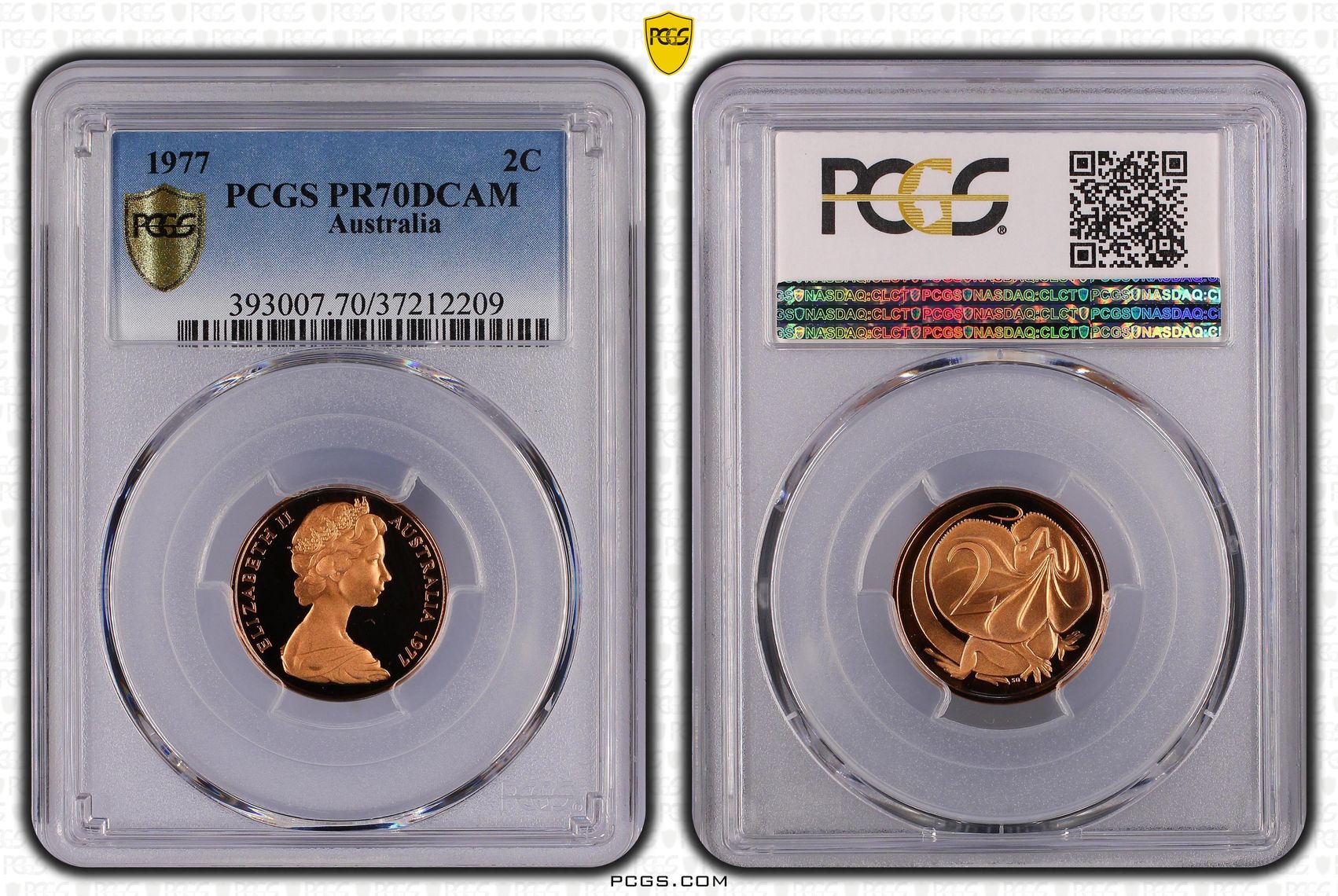 30 · 1977 Australia Two Cent, 2c PCGS - PR70DCAM POP 24/0 -209