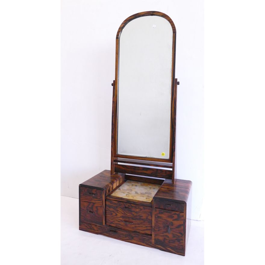 Japanese Meiji Dark Wood Vanity Tansu- 45x21x10''