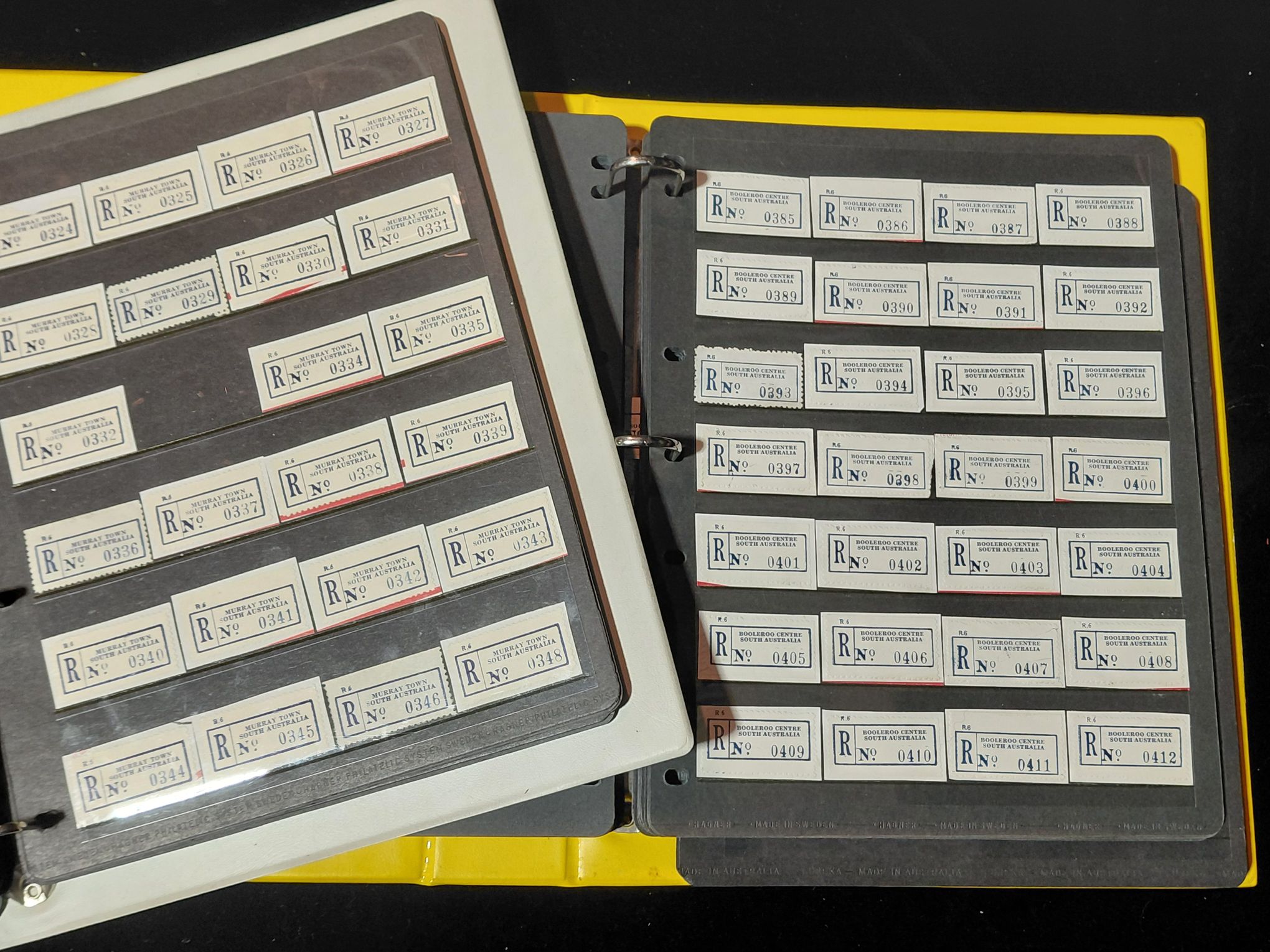 552 · STAMPS - AUSTRALIAN REGISTERED LABELS