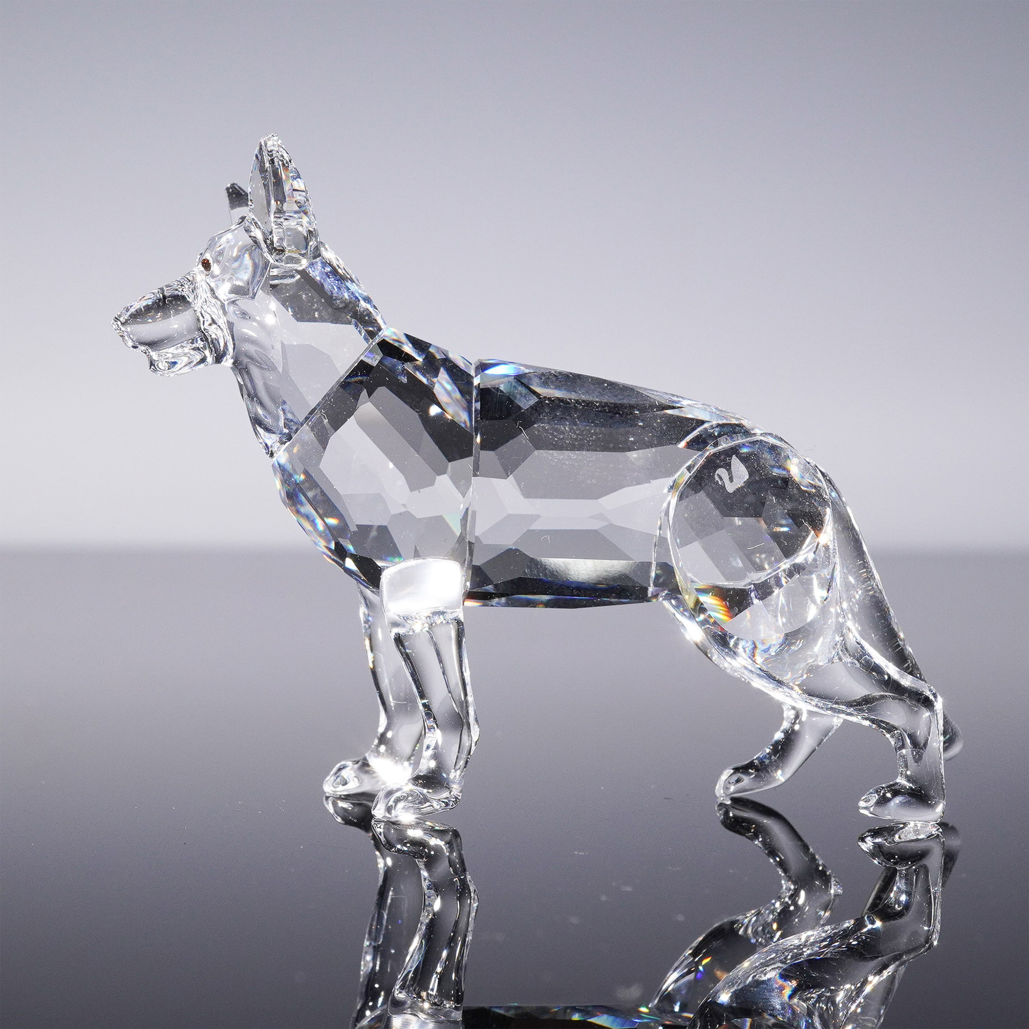 Swarovski Crystal Figurine, German Shepherd | Lion and Unicorn
