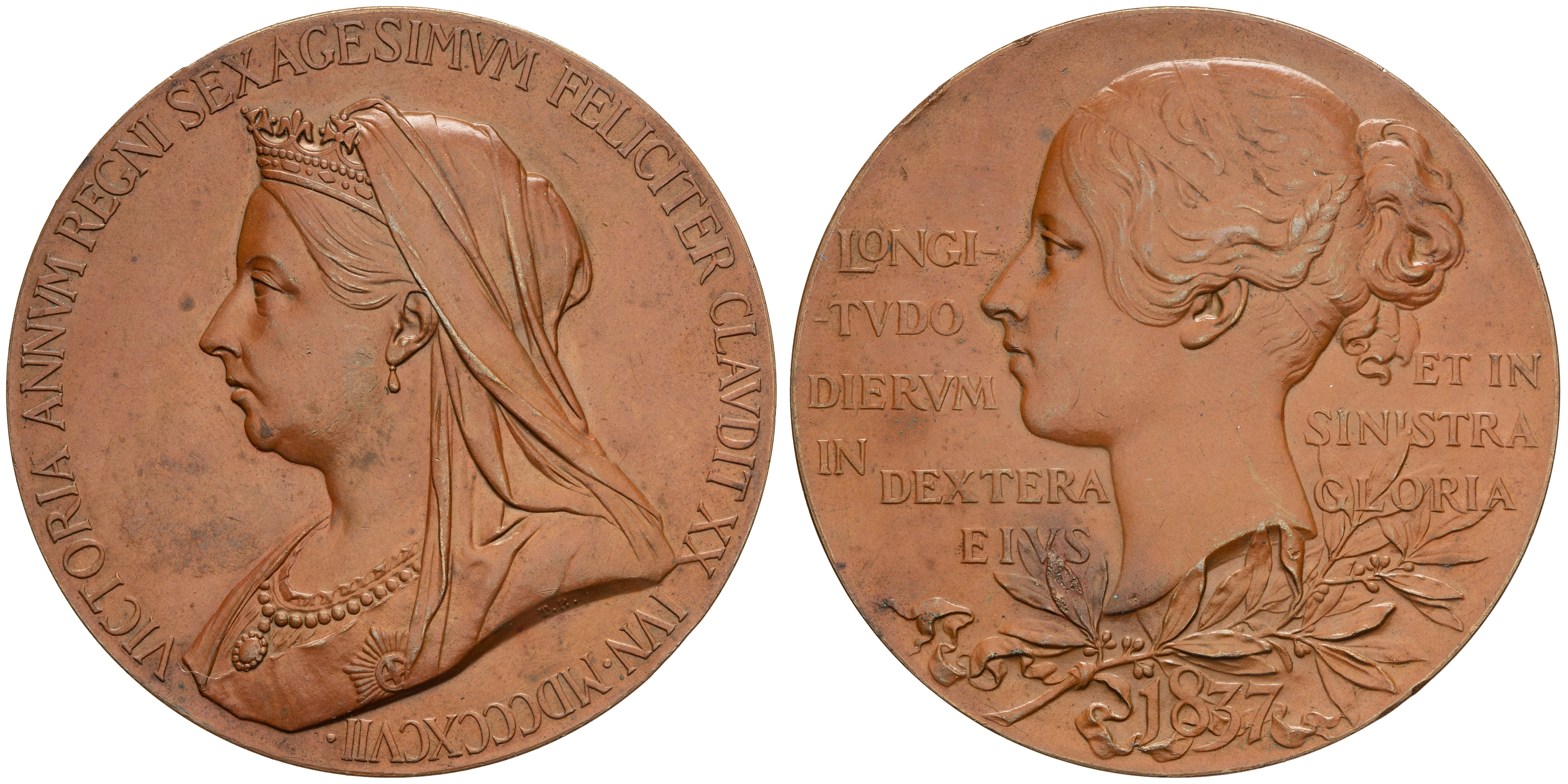 England, Victoria, Diamond Jubilee Medal, 1897, gEF