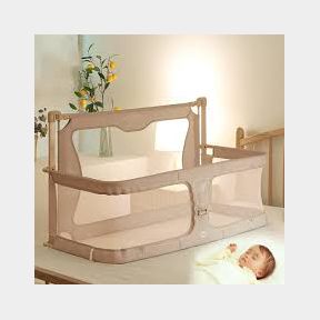 Portable crib sleeping nest baby bed Cream -- 51743/2717 B4 ( S9)