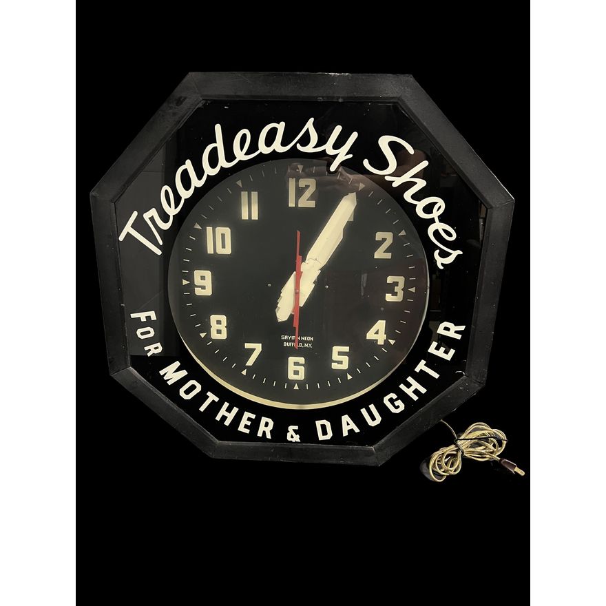 Tread Easy Shoes For Mother Daughter Neon Clock