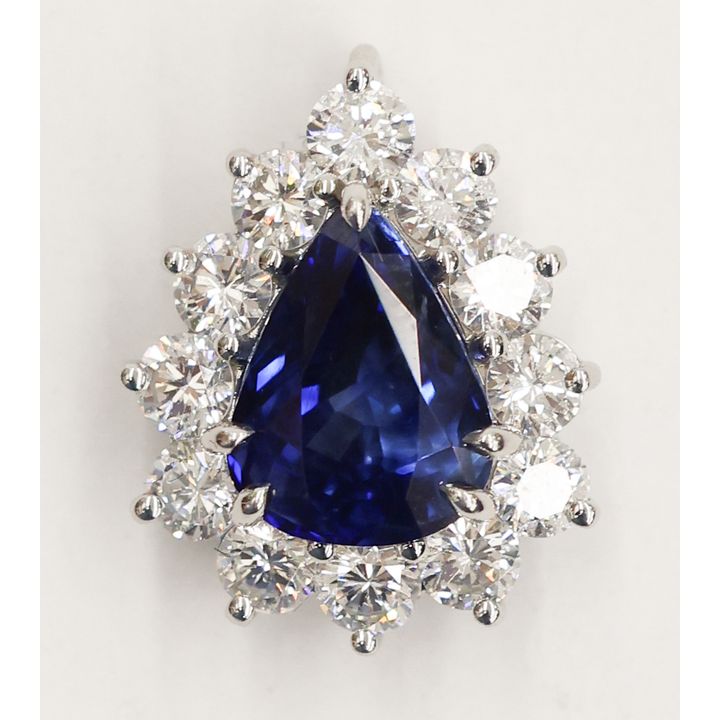 Tiffany & Co. Platinum Sapphire & Diamond Pendant