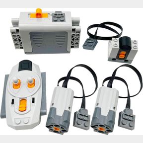 5-IN-1 MOTOR SET TECHNIC MOTORIZED KIT COMPATIBLE WITH LEGO: POWER FUNCTION BATTERY BOX, TECHNIC REMOTE CONTROL, ELECTRIC MOTOR, E