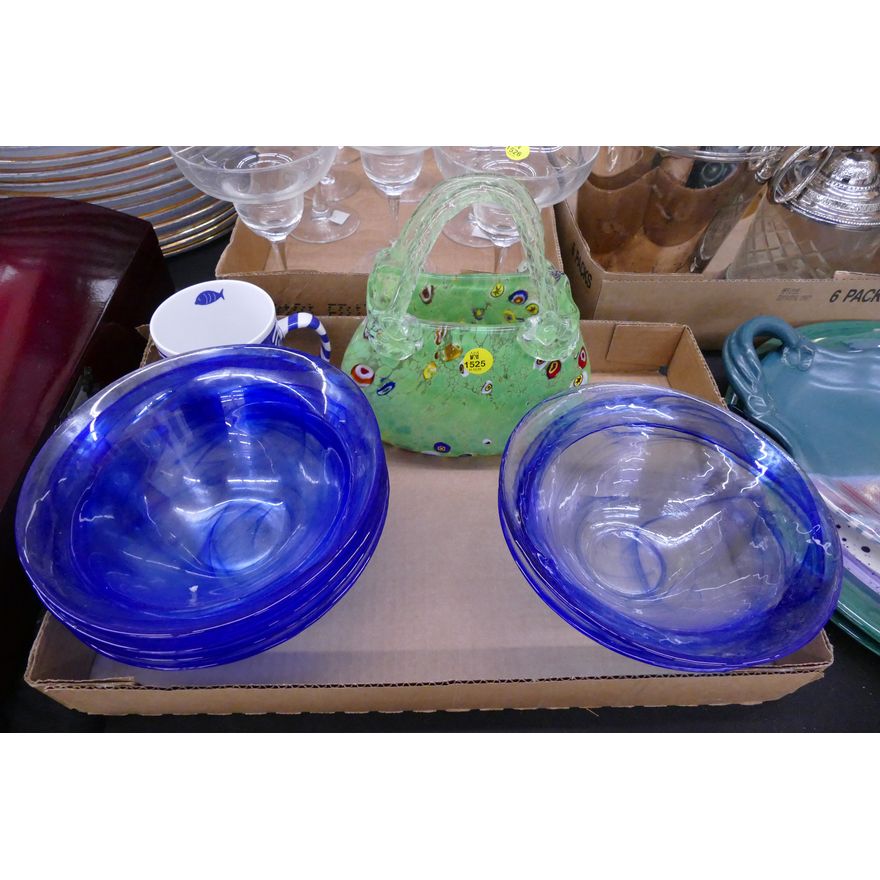 Box Art Glass Basket Etc
