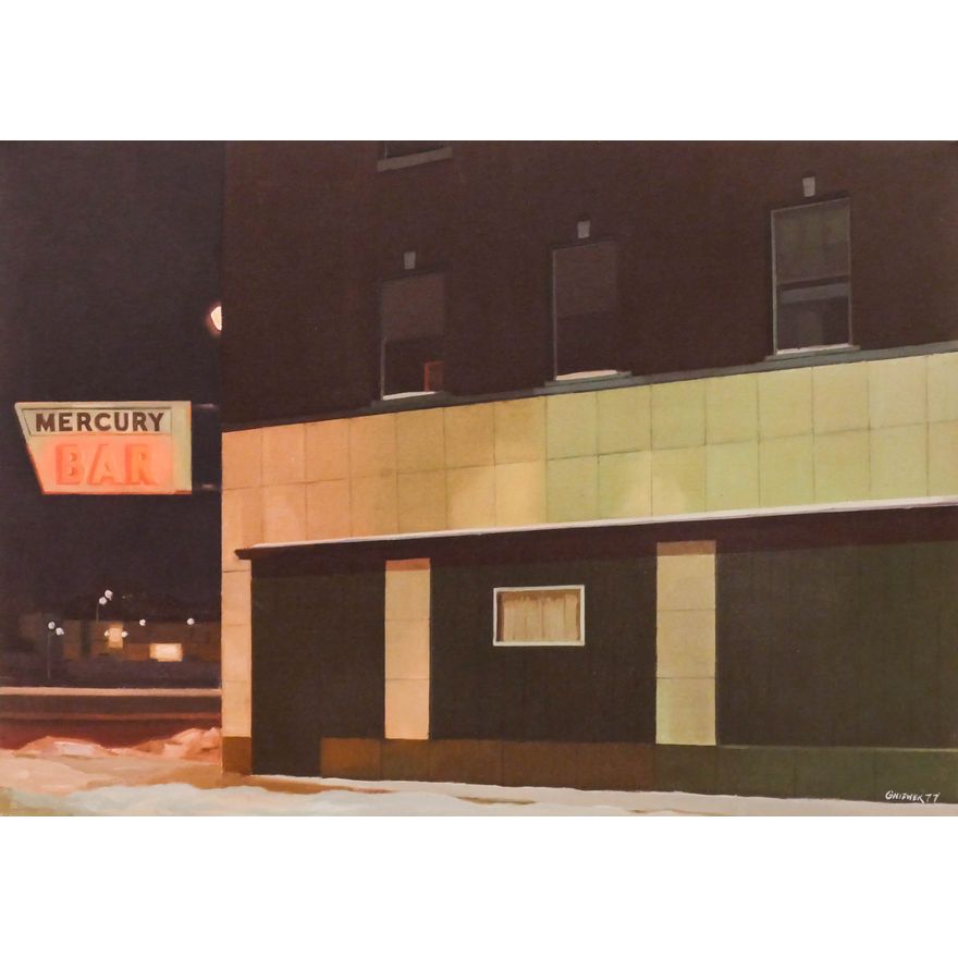 Robert Gniewek ''Mercury Bar'' 1977 Oil on Canvas