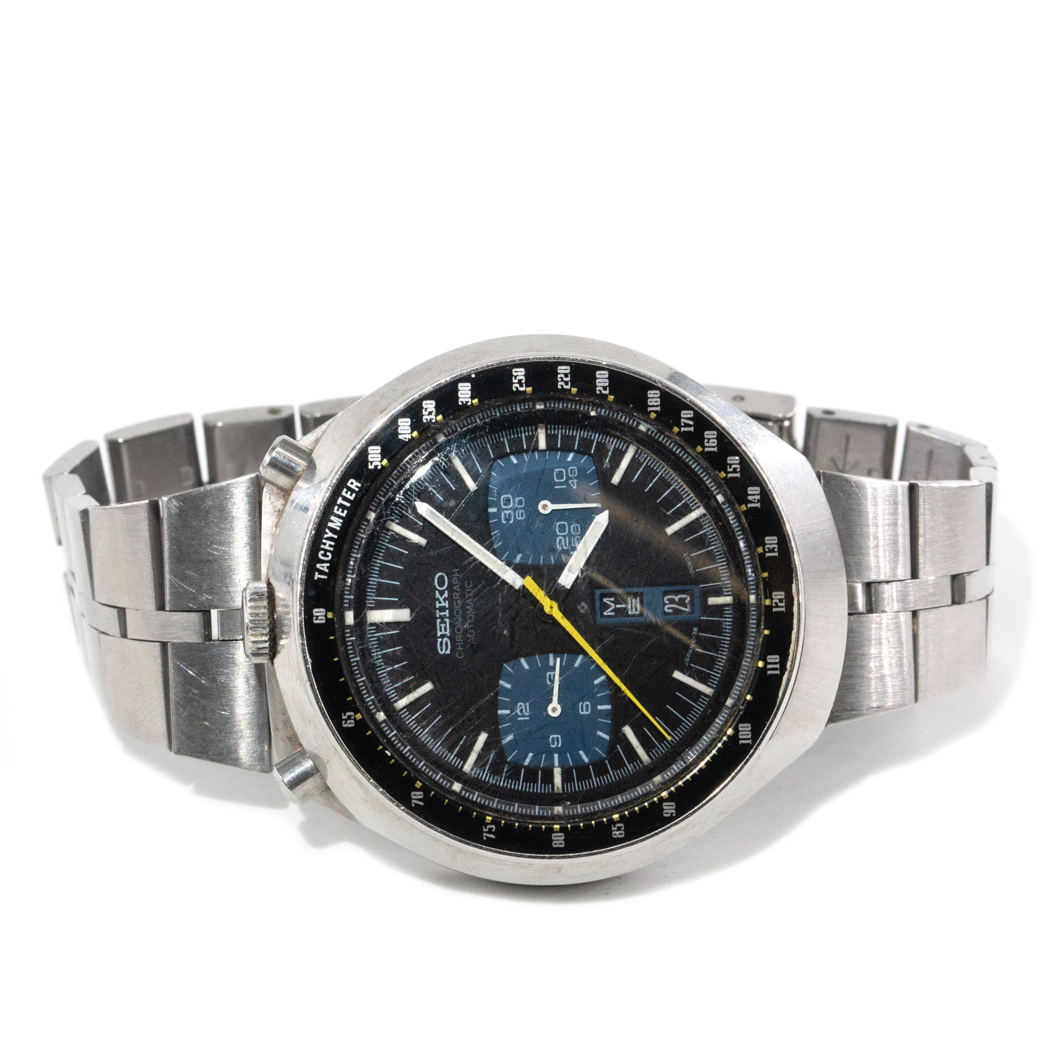 Seiko "Bullhead" Stainless Steel Automatic Watch 44mm, Circa 1970s