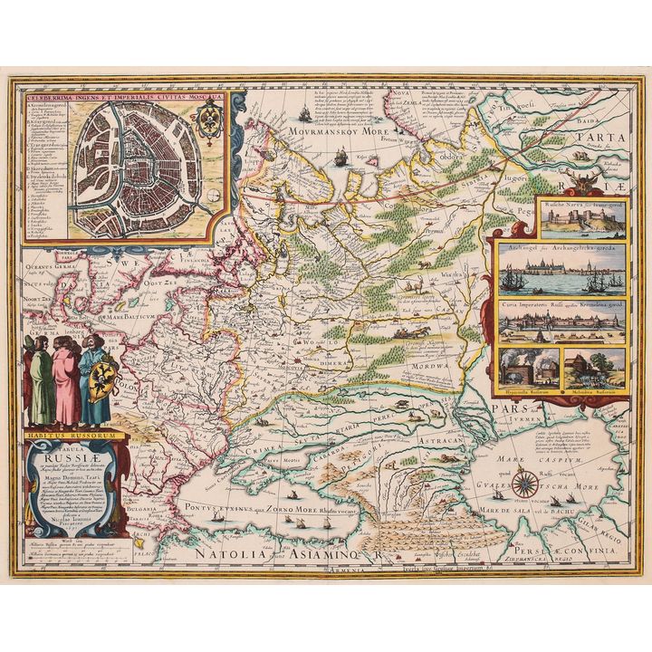 Claes Janszoon Visscher | Tabula Russiae ex mandato Foedor Borissowitz delineate…